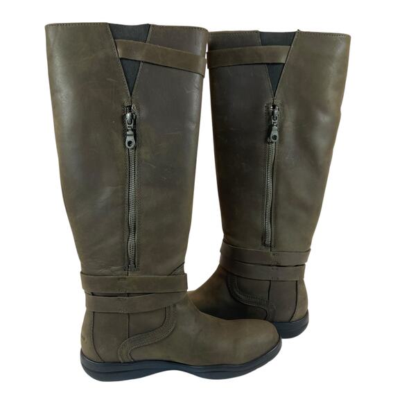 Columbia Jessa Tall Leather Waterproof Boots Women's Size 7 - Picture 8 of 11